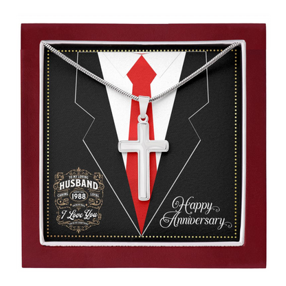 JGF Jewelry Gifts for Family Married Since 1988 Wedding Anniversary Card For Husband