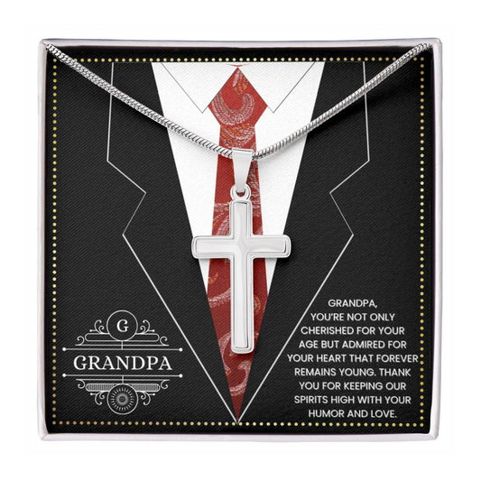 JGF Jewelry Gifts for Family Cross Necklace Gifts For Grandpa And Men Who Want Nothing