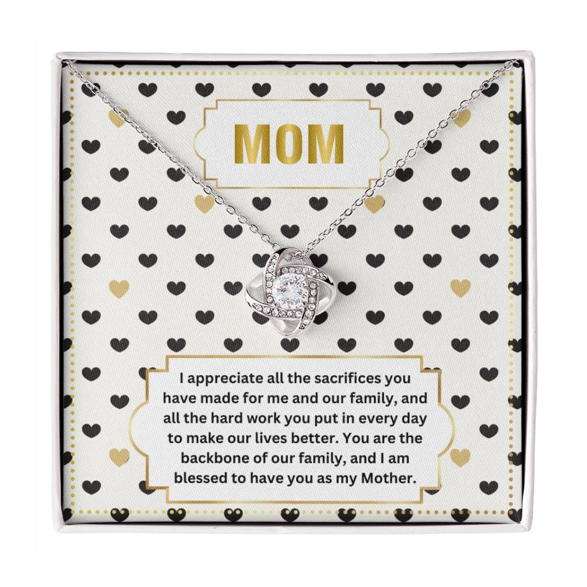 JGF Jewelry Gifts for Family To My Mom Necklace From Daughter And Son