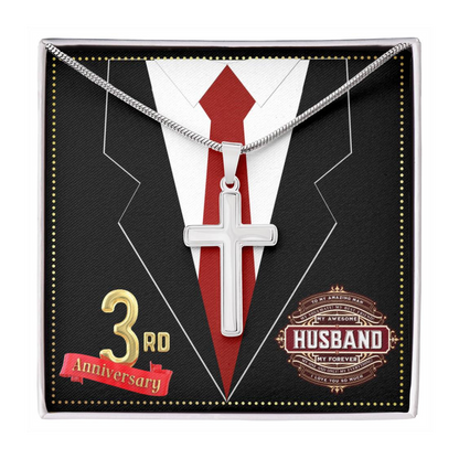 JGF Jewelry Gifts for Family 3rd Wedding Anniversary For Him Husband Men