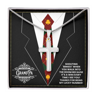 JGF Jewelry Gifts for Family Casino Poker Themed Gifts For Men Grandpa Gifts From Grandkids