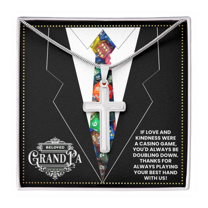 JGF Jewelry Gifts for Family Grandpa Casino Themed Gifts For Men 80th Birthday