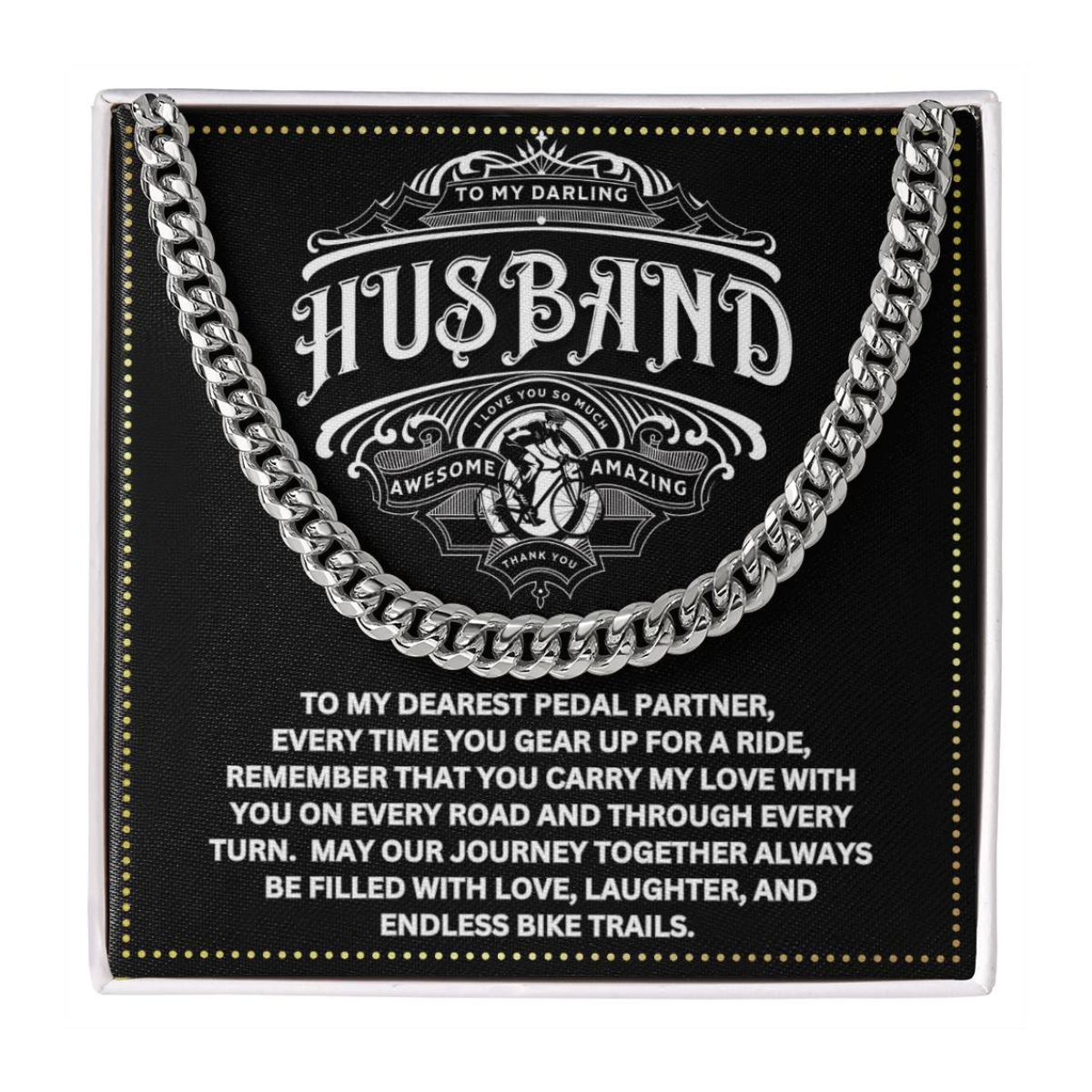 JGF Jewelry Gifts for Family Bicycle Husband Gifts 50th Birthday For Him