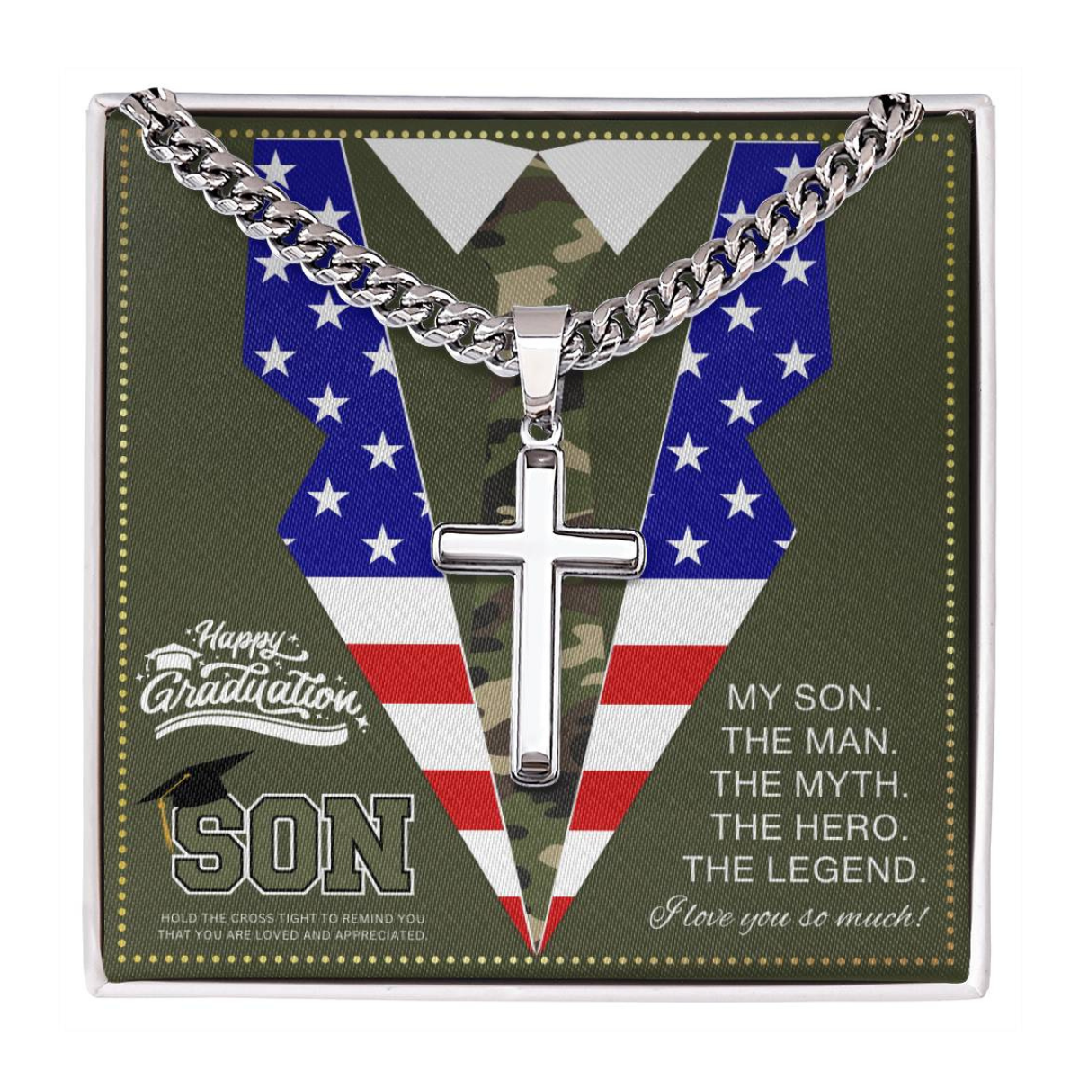 JGF Jewelry Gifts for Family Army Graduation Gifts For My Son 2024