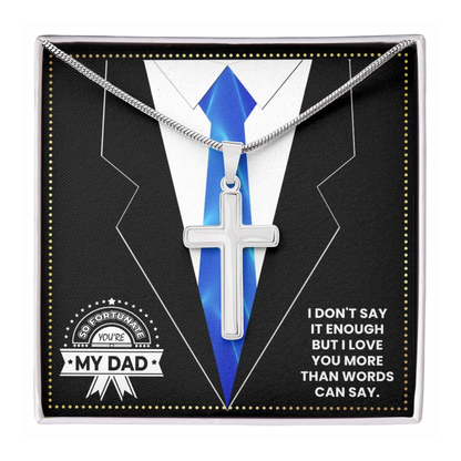 JGF Jewelry Gifts for Family Gifts For My Daddy 80 Years Old Cross Necklace For Him