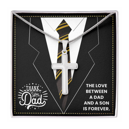 JGF Jewelry Gifts for Family Daddy To Be Cross Necklace From Son