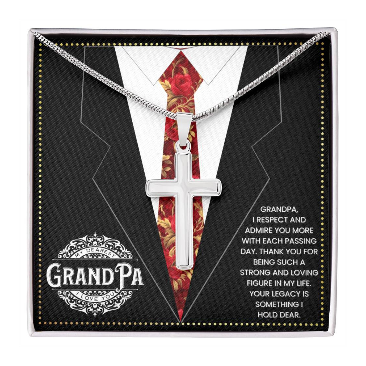 JGF Jewelry Gifts for Family Grandpa Happy 80th Birthday Card From Child