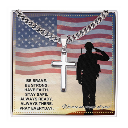 JGF Jewelry Gifts for Family US Army Military Necklace For Men