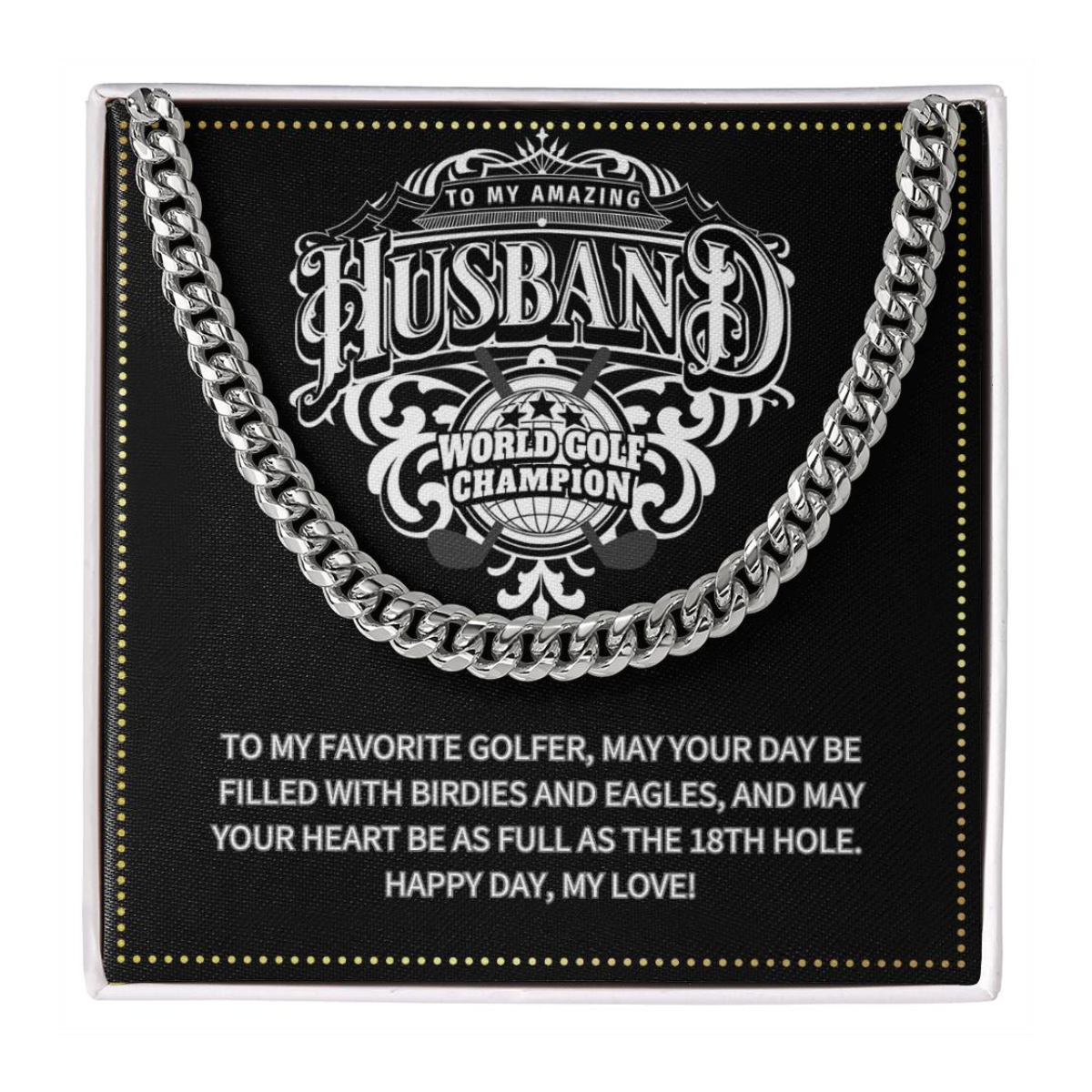 JGF Jewelry Gifts for Family Husband Golf Gift Card Birthday Ideas