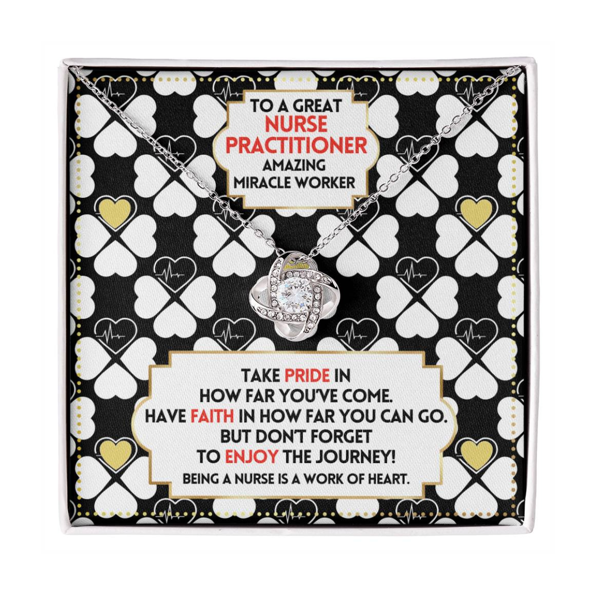 JGF Jewelry Gifts for Family Nurse Practitioner Thank You Gifts For Women