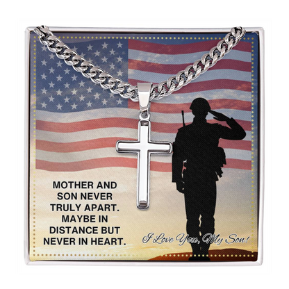 JGF Jewelry Gifts for Family US Military Army Soldier Necklace For Son From Mom