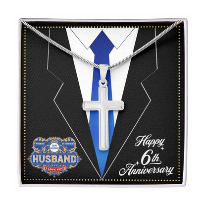 JGF Jewelry Gifts for Family 6 Year 6th Wedding Anniversary For Him Husband