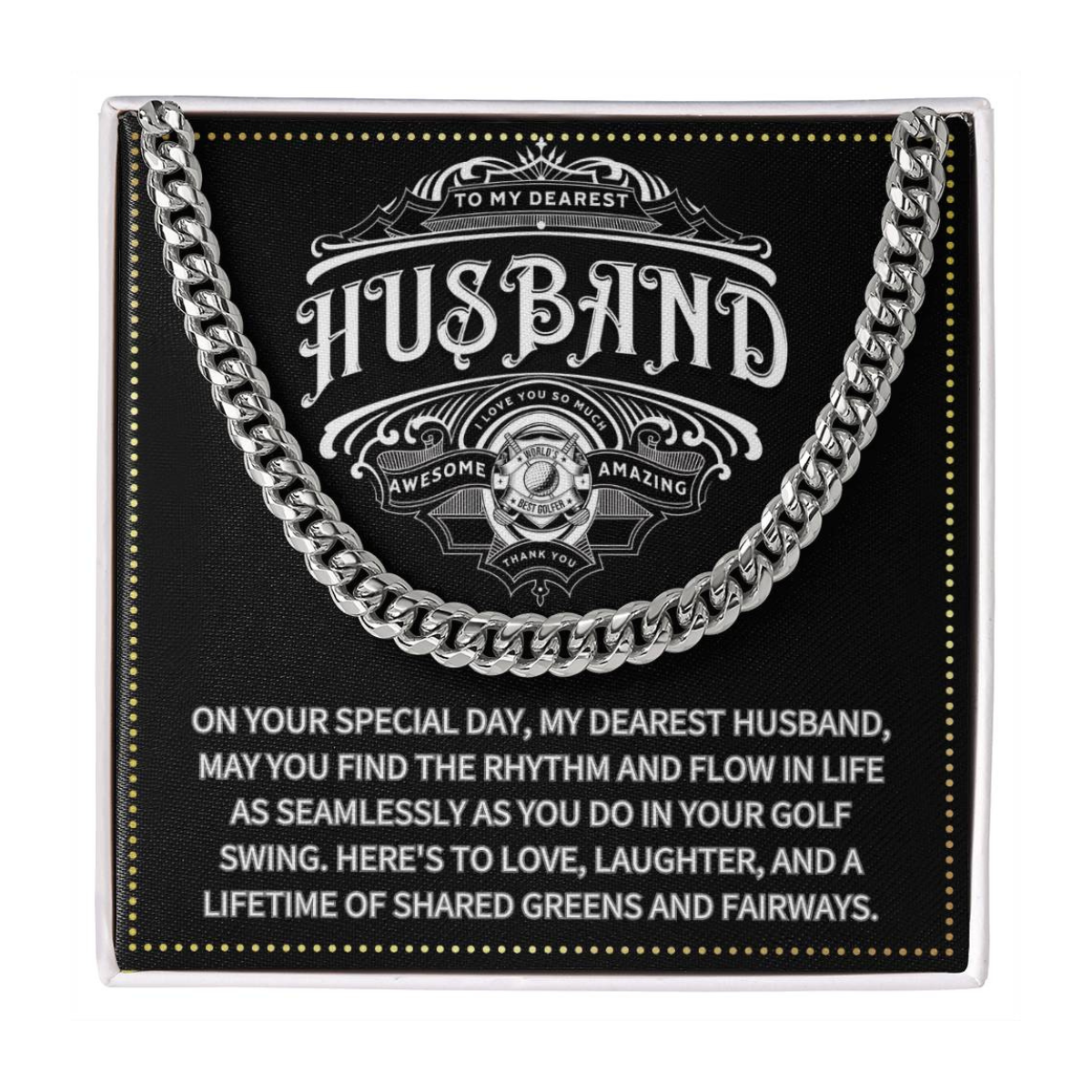 JGF Jewelry Gifts for Family Husband Golf Gifts 50th Birthday Gift Ideas