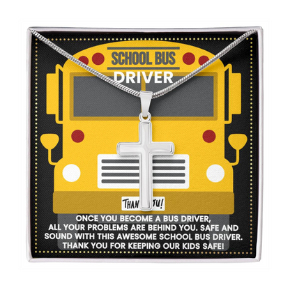 JGF Jewelry Gifts for Family School Bus Driver Appreciation Gifts For Men