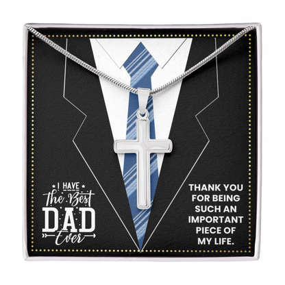 JGF Jewelry Gifts for Family I Love My Dad Gifts For Men Cross Necklace For Him
