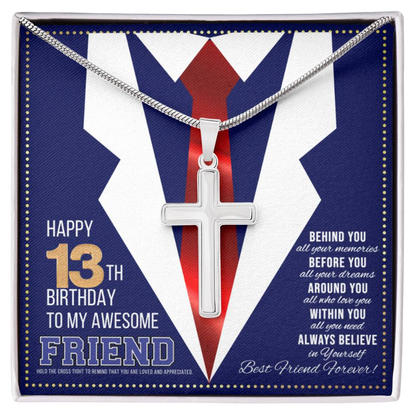 JGF Jewelry Gifts for Family Happy 13th Birthday Card For Friend Good Birthday Presents For 13 Year Old Boys