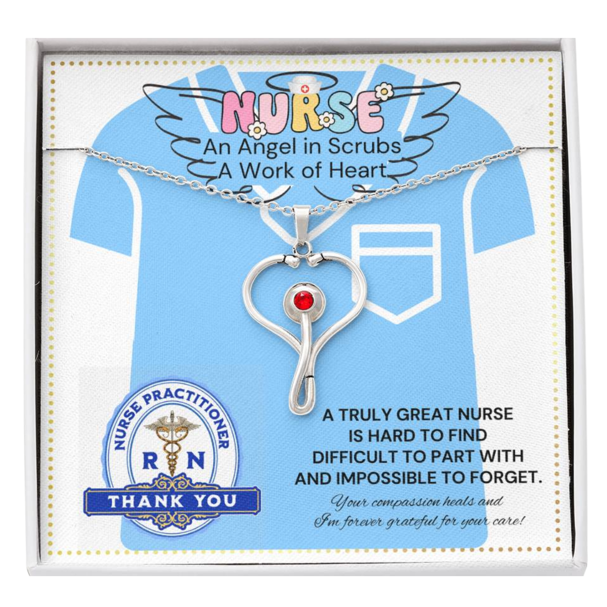 JGF Jewelry Gifts For Family Nurse Practitioner Gifts For Women Thank You Stethoscope