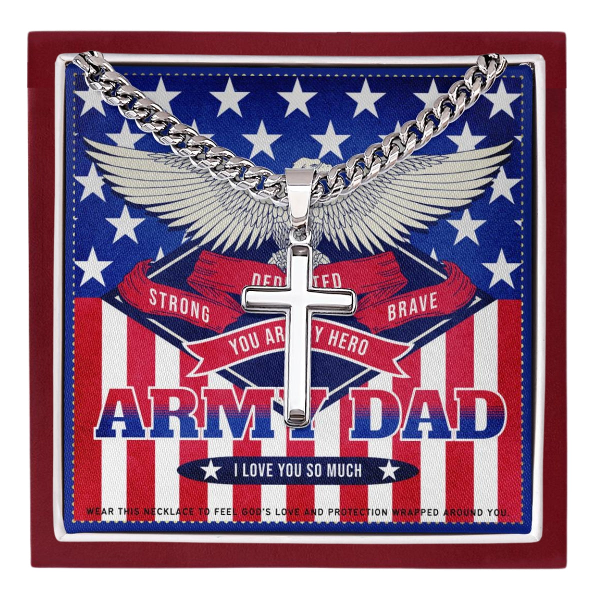 5 JGF Jewelry Gifts for Family US Army Soldier Dad Gifts For Men