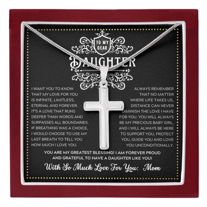 JGF Jewelry Gifts for Family Strength and Grace Teenager Girls Silver Cross Necklace Faith for Every Step