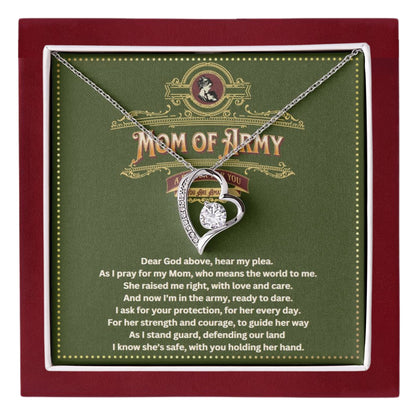 JGF Jewelry Gifts For Family Army Mom Necklace For Women Gifts Jewelry Pendant From Daughter and Son