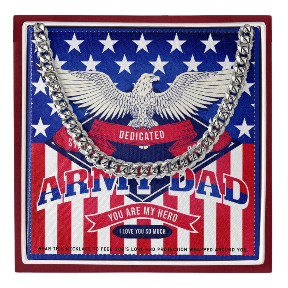 16 JGF Jewelry Gifts for Family Proud Dad Of A US Army Soldier Dad