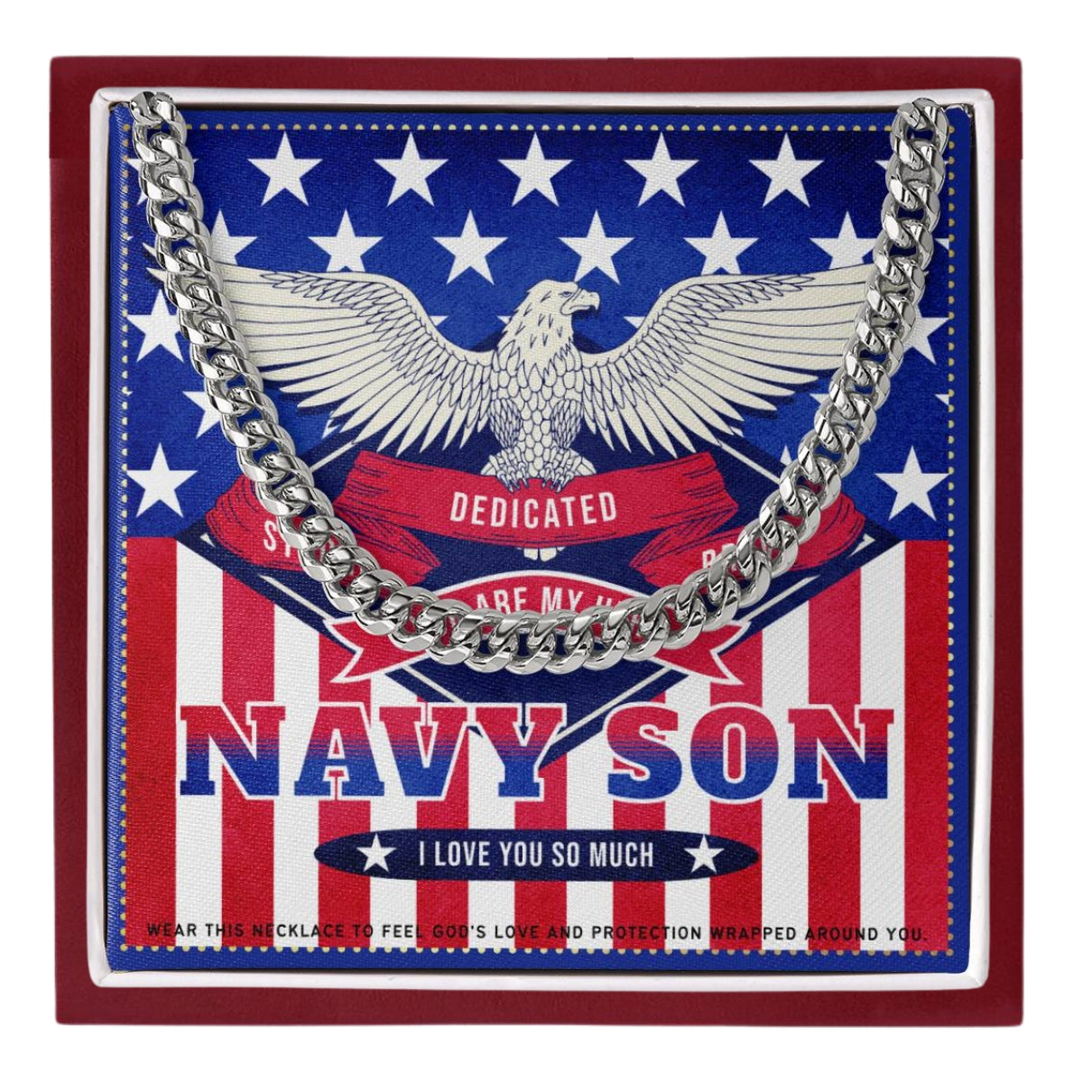 19 JGF Jewelry Gifts for Family US Navy Son Gifts For Men