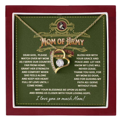 JGF Jewelry Gifts for Family Prayer for Mom of Army Necklace Pendant Jewelry For Women From Daughter and Son