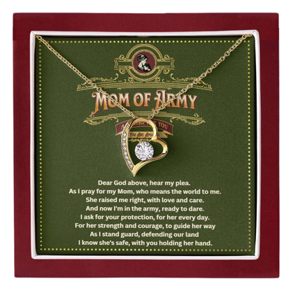 JGF Jewelry Gifts For Family Army Mom Necklace For Women Gifts Jewelry Pendant From Daughter and Son