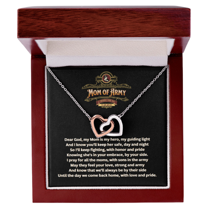 JGF Jewelry Gifts for Family | Army National Guard Mom Necklace | Your In My Thoughts and Prayers Gift Box Item