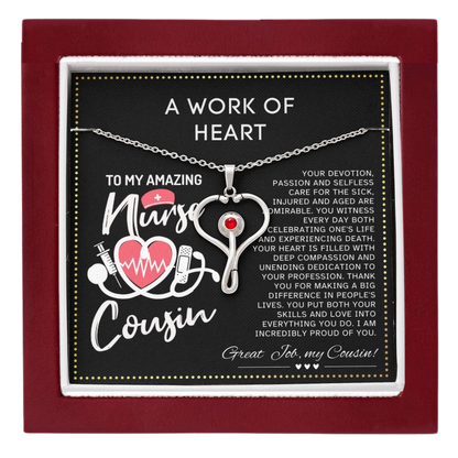 JGF Jewelry Gifts for Family My Favorite Nurse Calls Me Cousin She Is A Practitioner Nurse