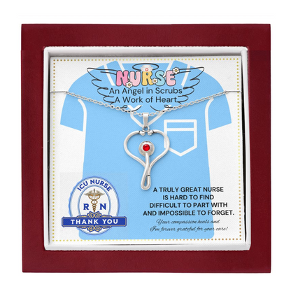 JGF Jewelry Gifts For Family Stethoscope Charm Thank You Gift for ICU Nurse For Women