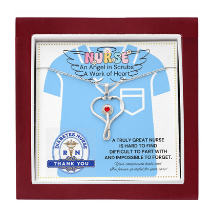 JGF Jewelry Gifts For Family Stethoscope Charm Thank You Gift for Diabetes Nurse For Women