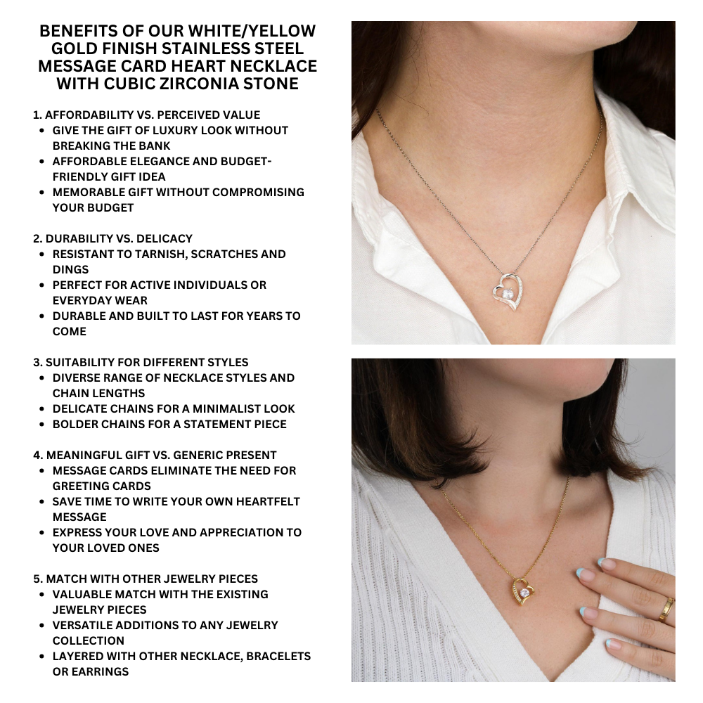 JGF Jewelry Gifts for Family - I Love You Mom Necklace from Daughter on Mother's Day