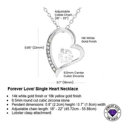 JGF Jewelry Gifts for Family - I Love You Mom Necklace from Daughter on Mother's Day