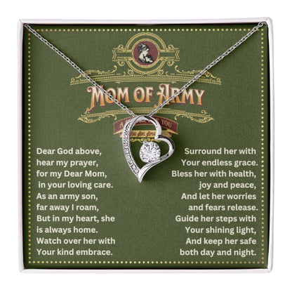 JGF Jewelry Gifts for Family Prayer for Army National Guard Mom Necklace Pendant Jewelry Gifts For Women From Daughter and Son