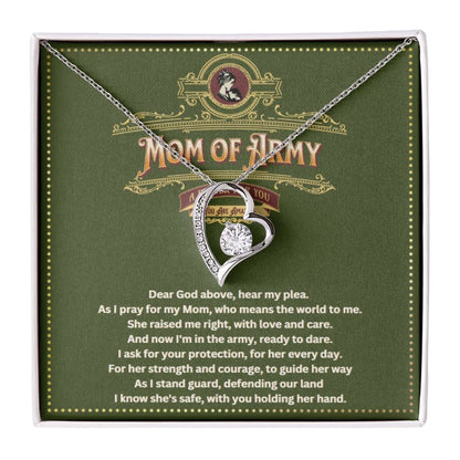 JGF Jewelry Gifts For Family Army Mom Necklace For Women Gifts Jewelry Pendant From Daughter and Son