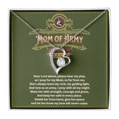JGF Jewelry Gifts for Family Army National Guard Mom Necklace Pendant For Women Jewelry From Son and Daughter