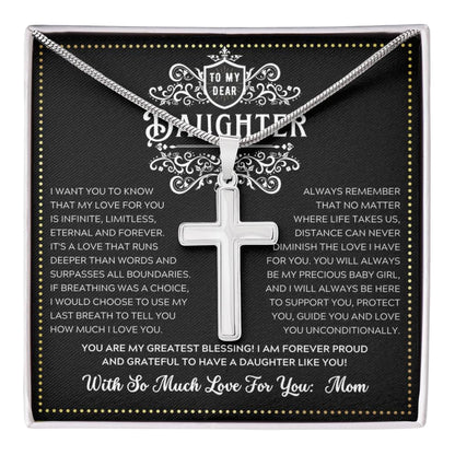 JGF Jewelry Gifts for Family Strength and Grace Teenager Girls Silver Cross Necklace Faith for Every Step
