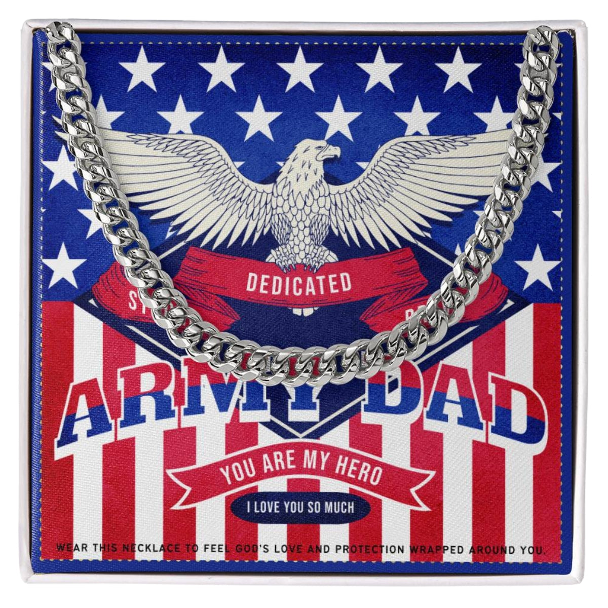 16 JGF Jewelry Gifts for Family Proud Dad Of A US Army Soldier Dad