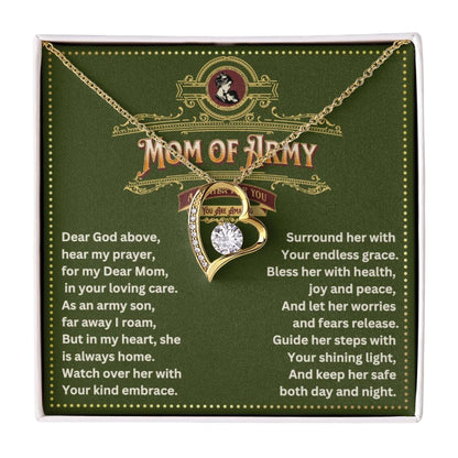 JGF Jewelry Gifts for Family Prayer for Army National Guard Mom Necklace Pendant Jewelry Gifts For Women From Daughter and Son