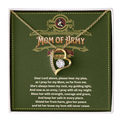 JGF Jewelry Gifts for Family Army National Guard Mom Necklace Pendant For Women Jewelry From Son and Daughter