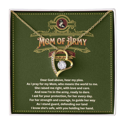 JGF Jewelry Gifts For Family Army Mom Necklace For Women Gifts Jewelry Pendant From Daughter and Son