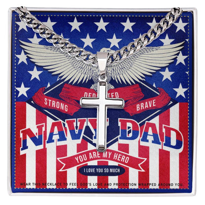7 JGF Jewelry Gifts for Family US Navy Dad Gifts For Men