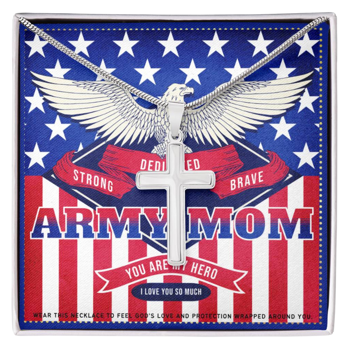 1 JGF Jewelry Gifts For Family Army Mom Gifts For Women USA Flag