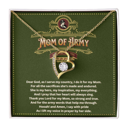 JGF Jewelry Gifts for Family Army Mom Necklace Pendant For Women Heart Pendant Jewelry Gifts Ideas For Her