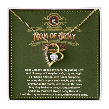 JGF Jewelry Gifts For Family Army Gifts For Mom Women Jewelry Heart Stainless Steel Necklace From Military Daughter and Son