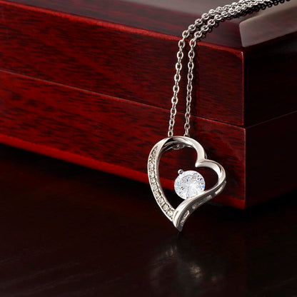 JGF Jewelry Gifts for Family | Sterling Silver Heart Shape Necklace Gifts for Long Distance Sister | Heart Necklace for Women