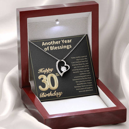 JGF Jewelry Gifts for Family Happy 30th Birthday Card for Women