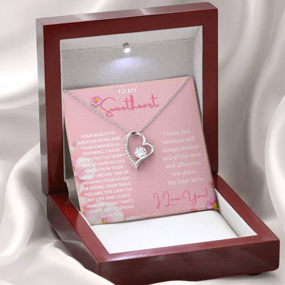 JGF Jewelry Gifts for Family Silver Simple Heart Necklace