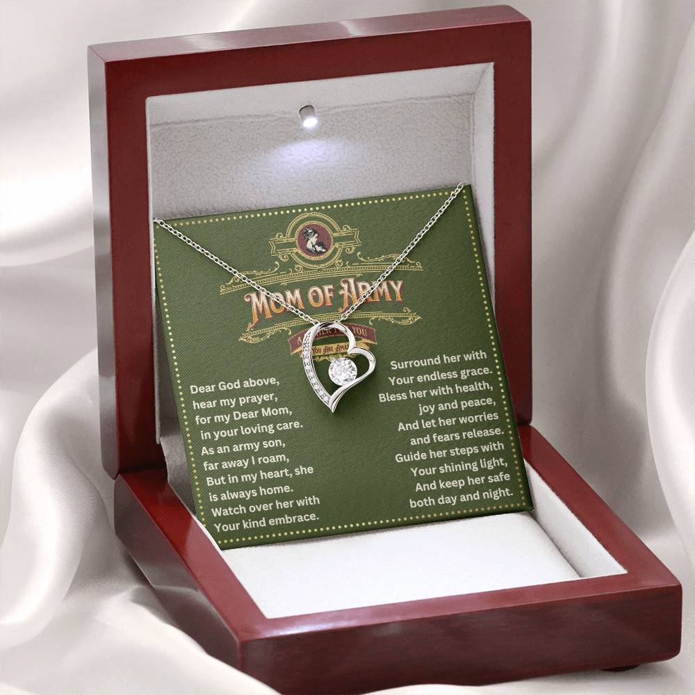 JGF Jewelry Gifts for Family Prayer for Army National Guard Mom Necklace Pendant Jewelry Gifts For Women From Daughter and Son